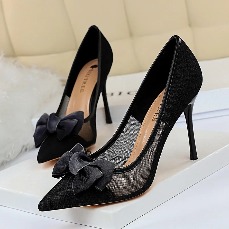 

Spring Shoes Mid Heels High Heels Pumps Ladies Shoes Pointed Toe Multicolor Crocodile Fashion Sexy Shoes