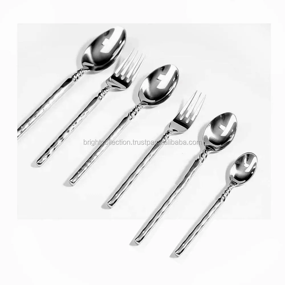 Brilliant Design Cutlery Set Stainless Steel Flat Griped Handle Cutlery