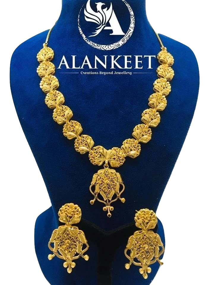 Indian Gold Plated Jewelry Necklace Set - Buy Jewellery,Fashion