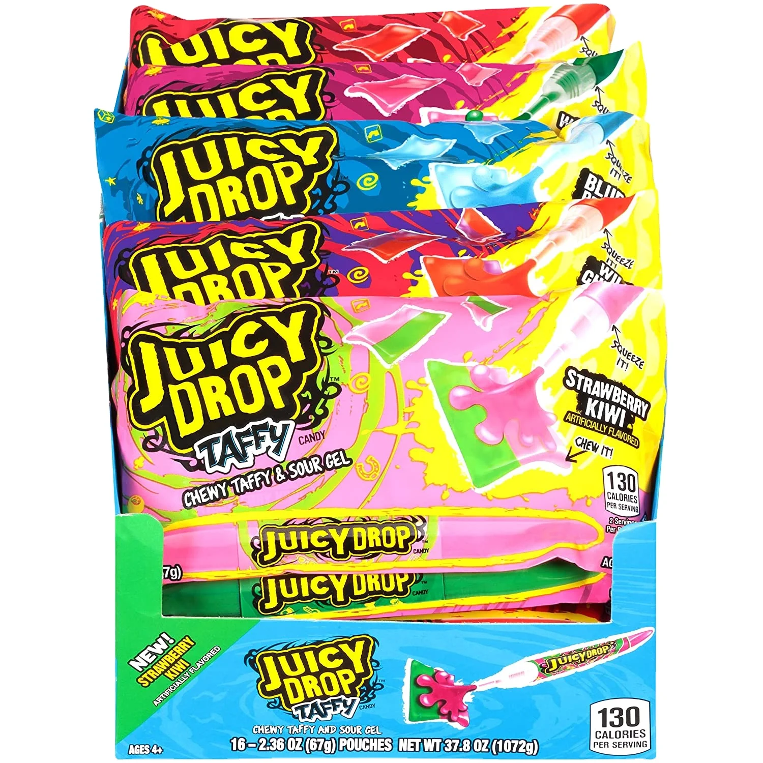 

Bazooka Juicy Candy Drop Taffy (Display Box of 16) Free Shipping Domestically