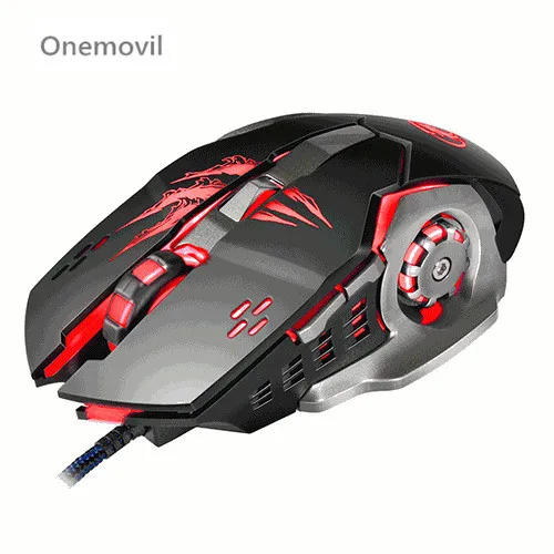 

Wholesale Computer Mouse iMICE A8 High Precision Gaming Mouse LED 4 Colors Light USB 6 Buttons 3200 DPI Optical Wired Mouse