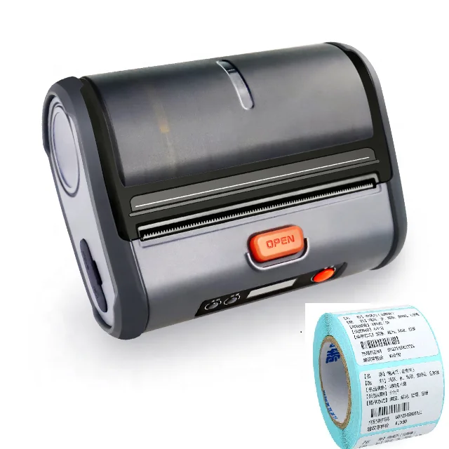 

Industrial Quality 4*6 4inch 100mm Handheld Paper Label Sticker Barcode Receipt Thermal Android Mini Portable Printer