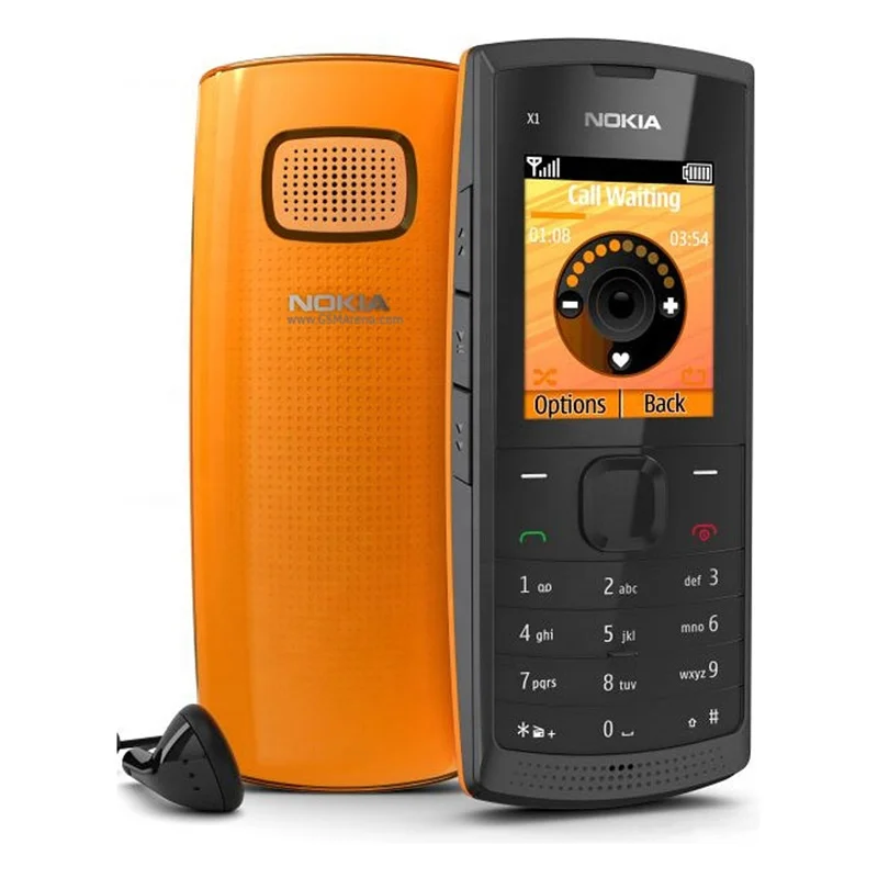 

For Nokia X1-00 X1 Mobile Phones Stereo FM radio GSM Bar Cellphones One year Warranty