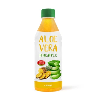 pineapple flavoured aloe vera juice drink in 350ml pet bottle