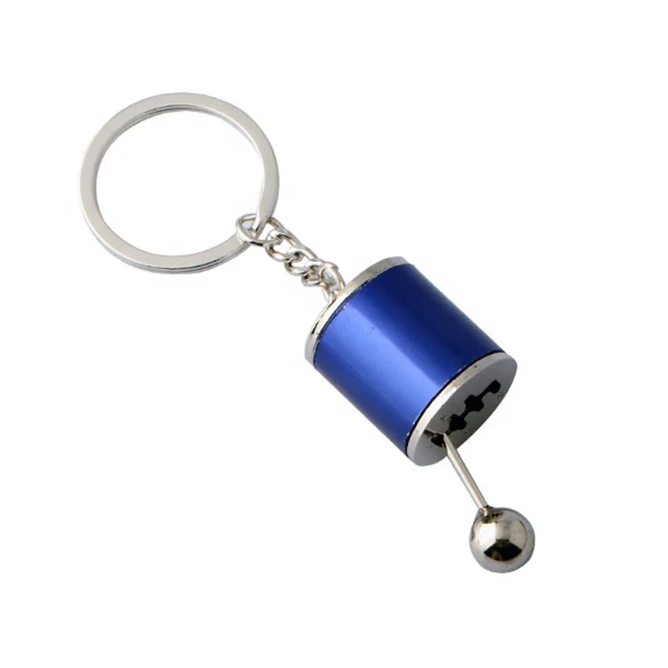 

2021 hot sales cheap zinc alloy gear lever metal keychain for decoration