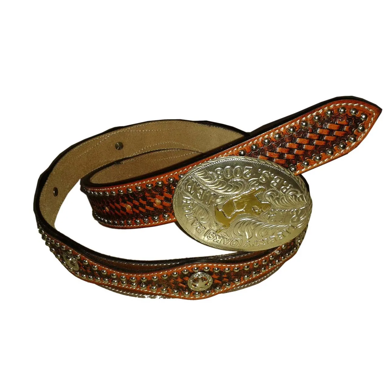 hand tooled western belt