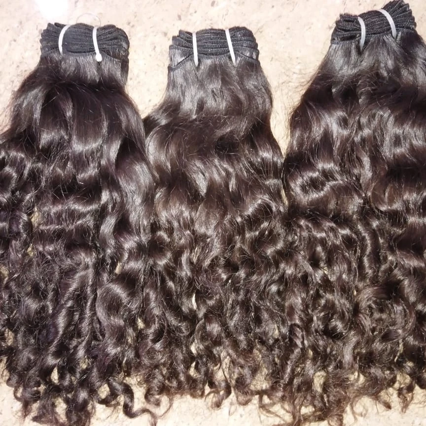 wavy virgin indian hair weave