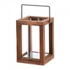 wood lantern with glass for wedding decoration