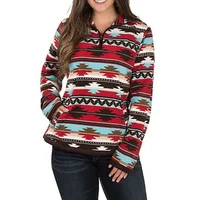 

Wellco 2019 Women's Geometric Print Turtleneck Sweater Long Sleeve T-Shirt