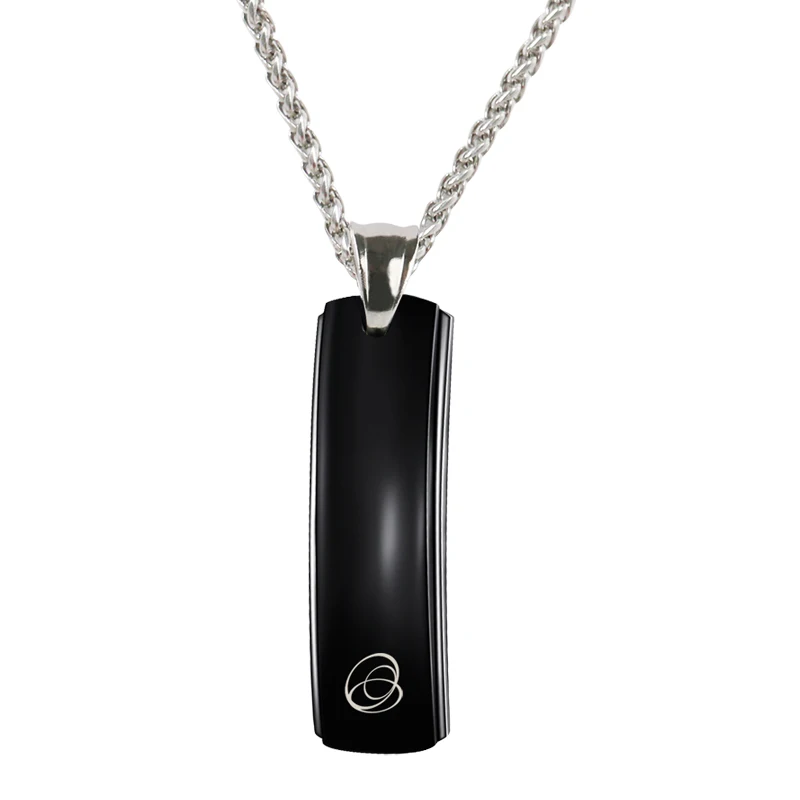 

D015 fashion jewelry germanium magnetic luxury tourmaline energy power man black jewelry necklaces