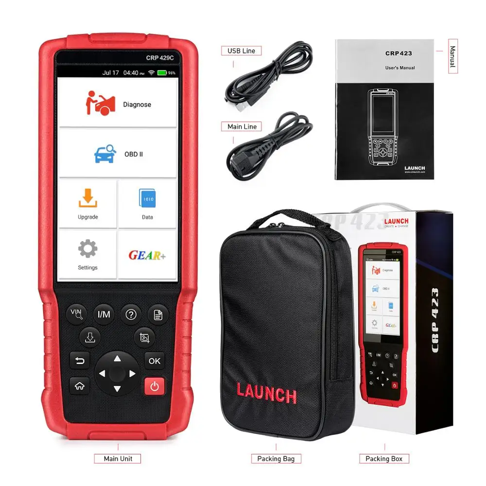 
LAUNCH X431 CRP429C OBD2 Code Reader obd ii Scanner support Engine/ABS/Airbag/AT +11 Service OBD 2 CRP 429C Auto diagnostic tool 