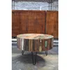 Recycled Multi-Colored Round Table A French Provincial Furniture From India