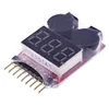 Taidacent RC Lipo Battery Low Voltage Alarm 1S-8S Buzzer Indicator Checker Tester LED
