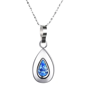 magnetic negative ion tourmaline power scalar quantum water drop pendant necklaces lady jewelry