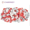 Charmkey beautiful multicolor big spot yarn fancy loop yarn hand knit for crochet yarn hand knitting