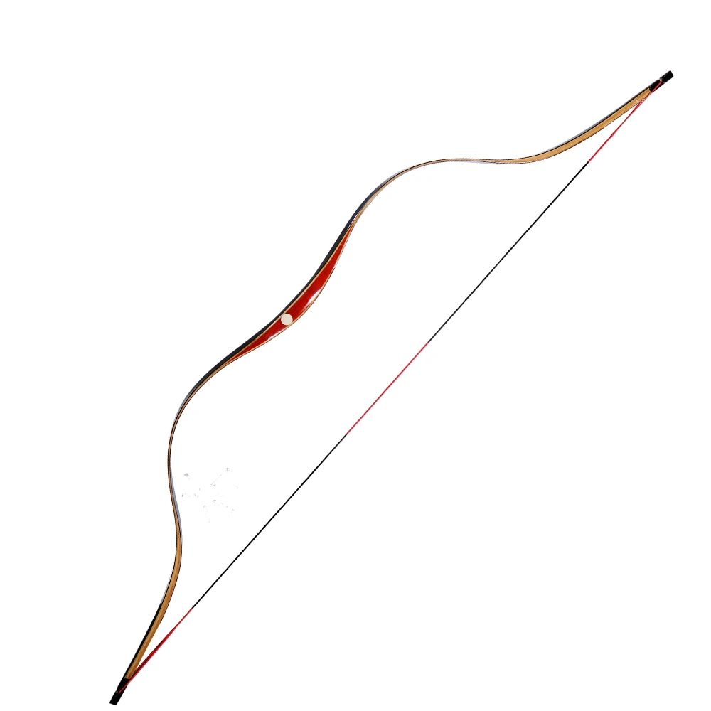 

Toparchery Traditional Recurve Bow Handmade Han Dynasty Laminated Longbow Horsebow for Hunting, Picture color