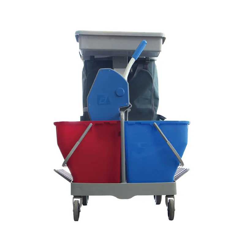 
Newest Plastic Down-press Mop Bucket Multipurpose Household Cleaning Service Trolley 