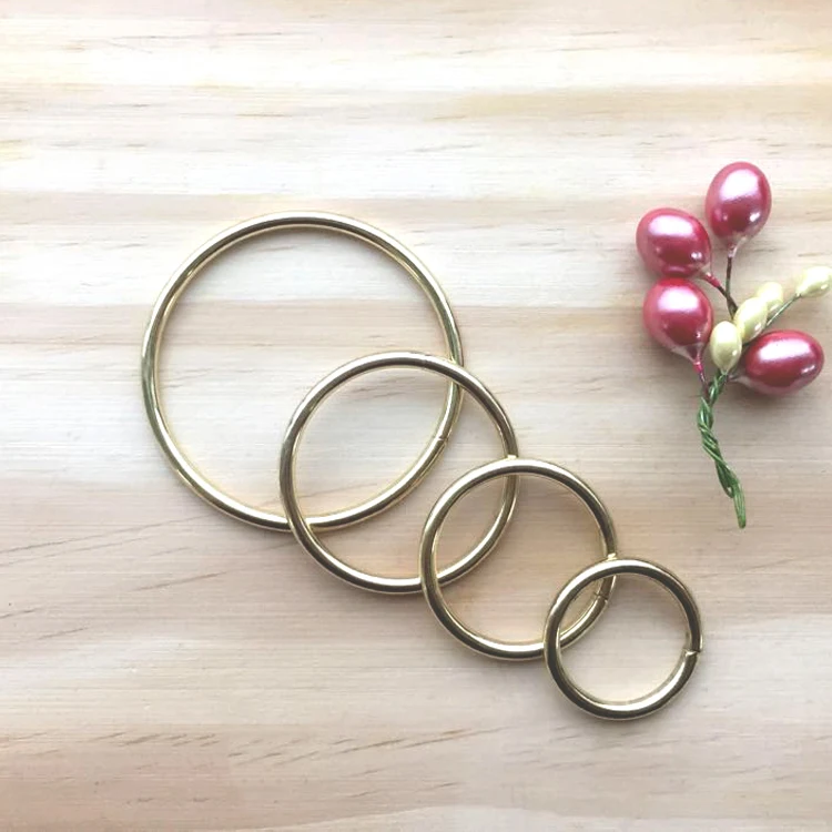 
Gold and Silver Large Metal O Ring for Macrame 