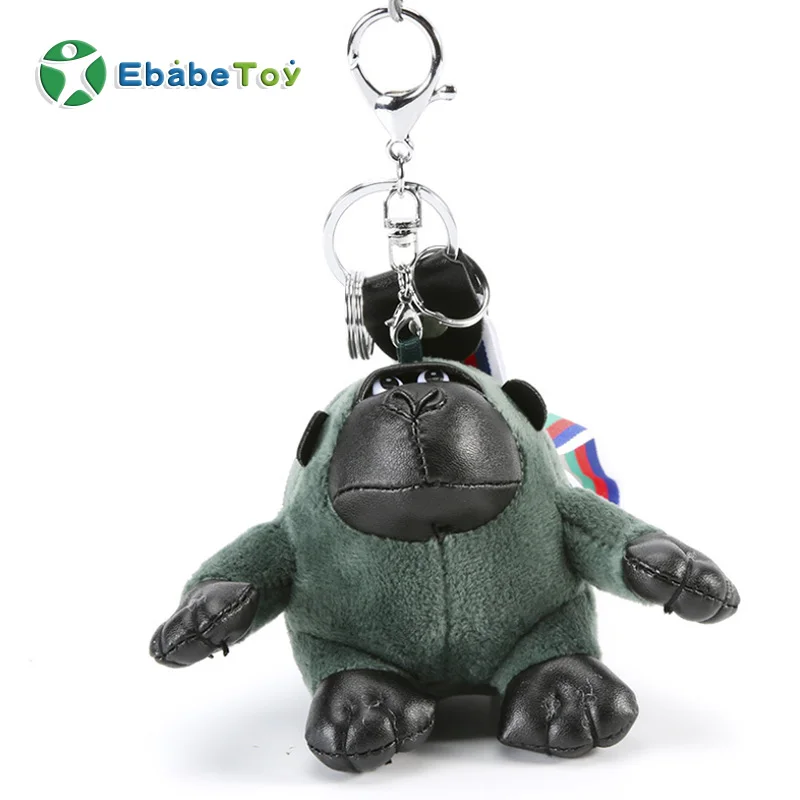 
OEM Custom toys keychain monkey keyrings plush toy bag hanging toy Gorilla stuffed soft monkey keychain 