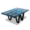 wood resin table, Epoxy river dining table