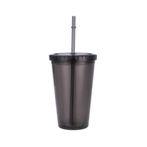 Image of Professional Custom Logo Plastic Coffee Cup Clear Christmas Paper Insert Cup Tumbler Custom Logo With Dome Lid