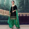 Designer Cotton Silk Casual Wear Patiala Suits Wholesale Collection