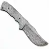 Custom Handmade Damascus Bowie Hunting Blank Blade Full tang overall length 9.5 inches with filework Raindrop pattern