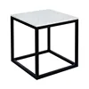 High quality hot popular large rectangular marble top side table square coffee shop table