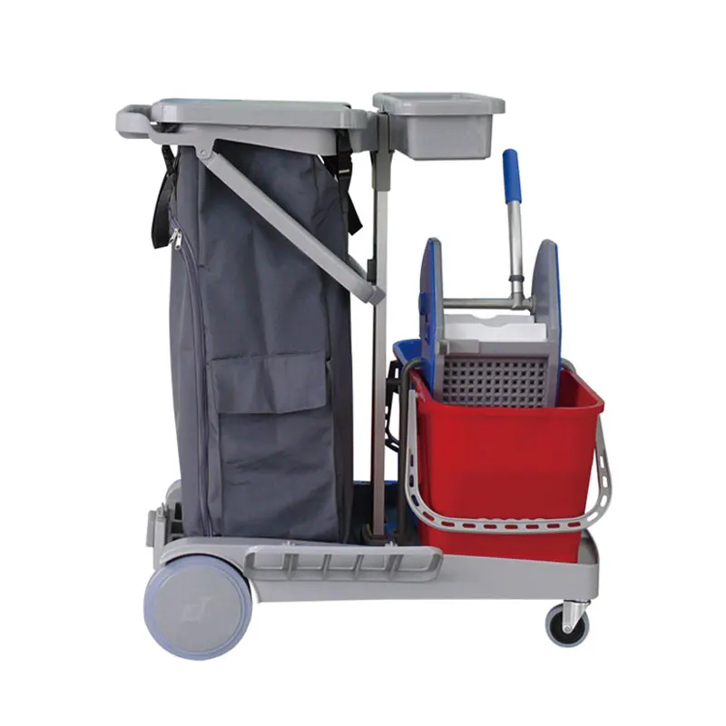 
Newest Plastic Down-press Mop Bucket Multipurpose Household Cleaning Service Trolley 