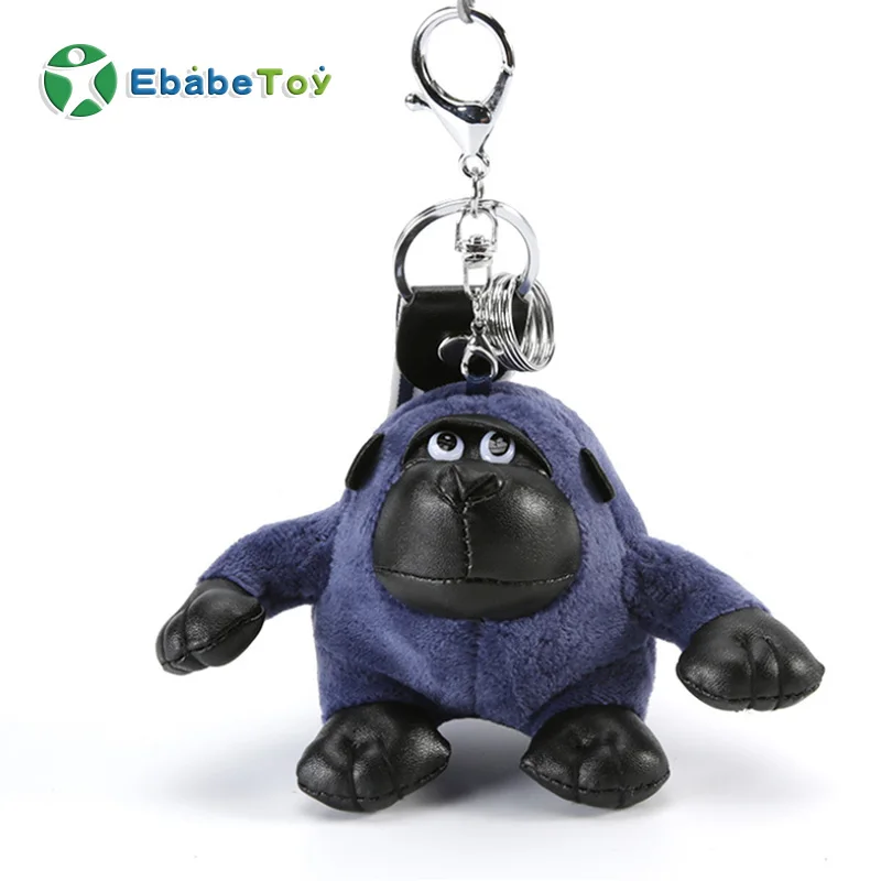 
OEM Custom toys keychain monkey keyrings plush toy bag hanging toy Gorilla stuffed soft monkey keychain 