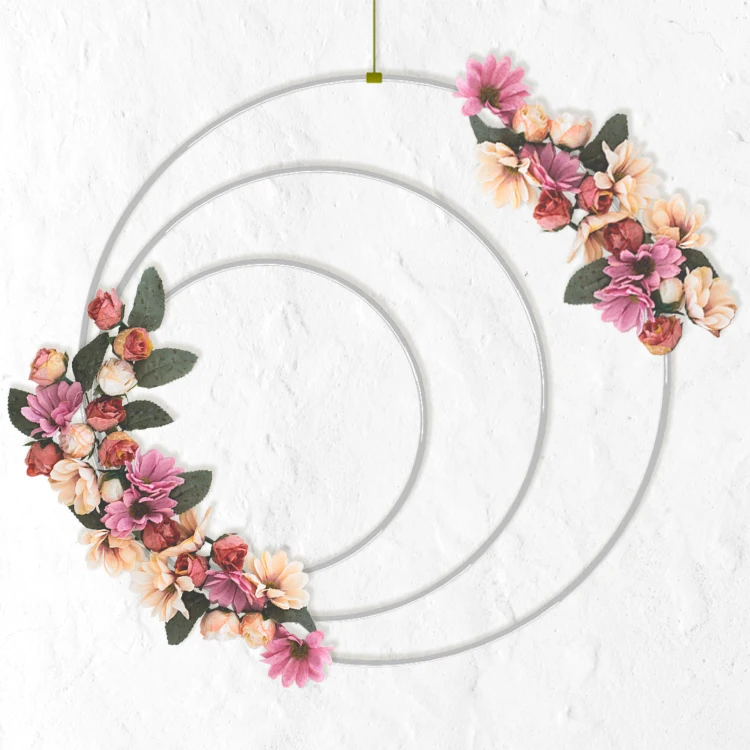 
Gold and Silver Large Metal O Ring for Macrame 