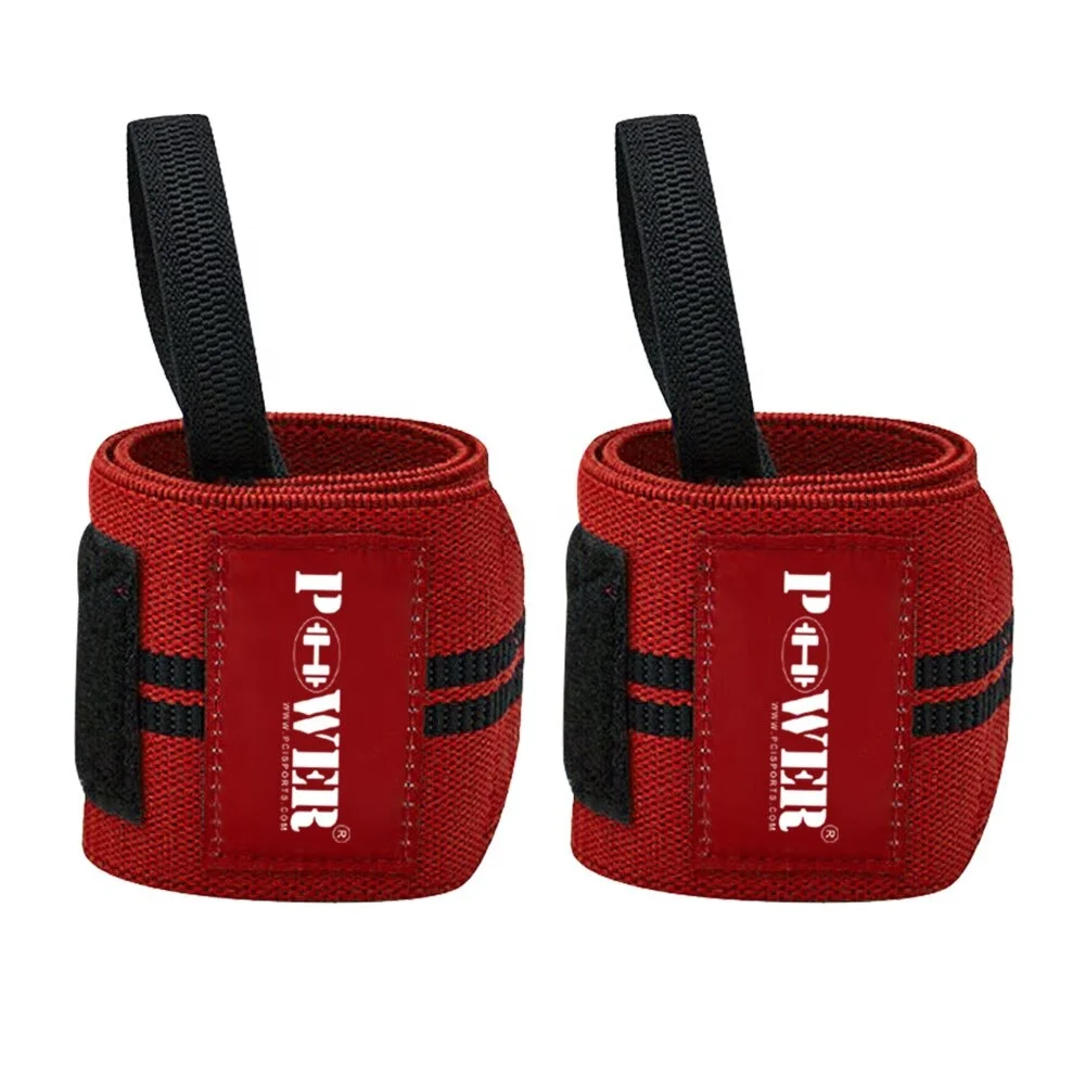 
Customized Logo Weight Lifting Straps Wrist Wraps For Gym Fitness Training 