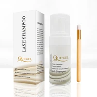 

Quewel Organic Foam Lash Cleanser, Green Tea Beauty Facial Wash, Customize Packaging Eyelash Shampoo Foam