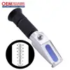 Handheld Brix Refractometer w/ Adjustable Focus Built-in Calibration Knob 0-32% Range ATC Fruit Juice (OEM Packaging Available)