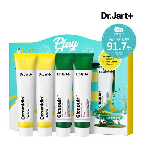 

Korean Skin Care Cosmetic Wholesale DR.JART+ Cicapair &Ceramidin Mini Size Cream Set 15mlx4