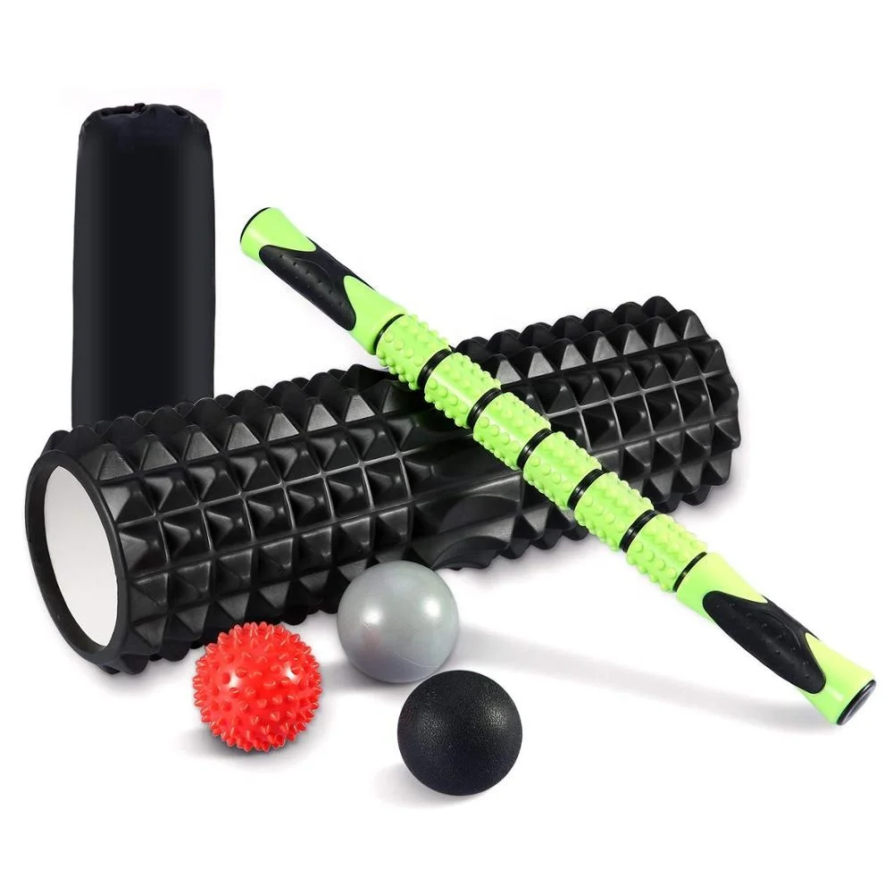 

Private Label Myofascial Release 5 in 1Foam Roller Kit Exercise Foam Roller Set, Black/red/orange/green/blue/as availbe