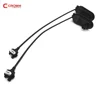 Customs Molded Cable to LUMBERG Connector and SR Strain Relief Wire Harness