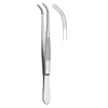 Dissecting forceps, medium wide, curved, 13cm