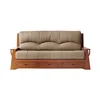 Home furniture leather cushion triple seat modern sofa