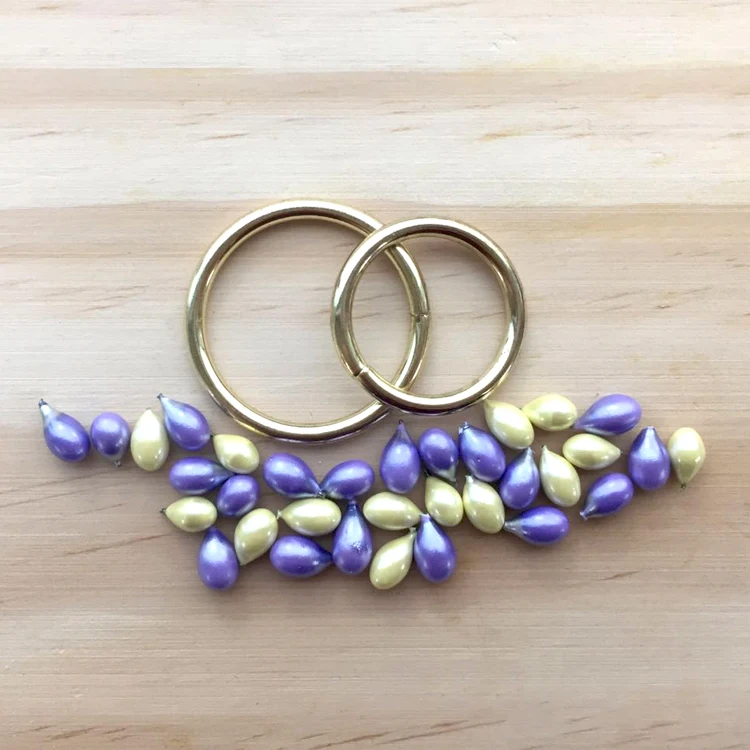 
Gold and Silver Large Metal O Ring for Macrame 