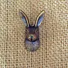 Antique Brass Rabbit Metal Cabinet Knob Drawer Pull, Hare Animal Dresser Drawer Antique Door Knob