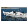 High Comfort 640 RW Fiber Fishing Boat CE Inflatable Boat Hull RIB with 2 Outboards