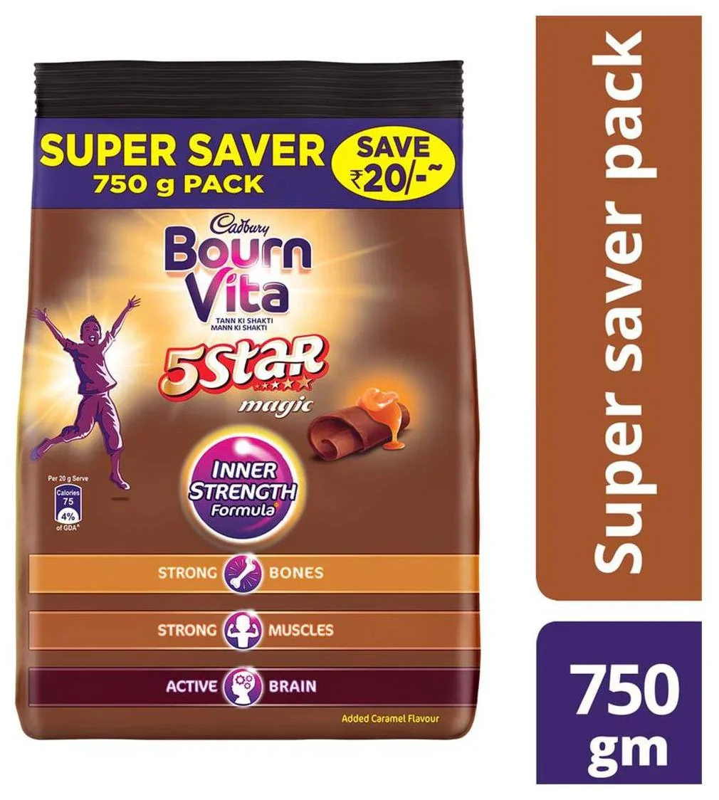 
CADBURY BOURNVITA MALT DRINK 5 STAR 
