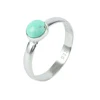 Lovely Sky turquoise finger ring wholesale india handmade craft 925 sterling solid silver jewelry gemstone rings