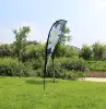 CMYK 4 color printed teardrop flag banners