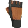 Men's wonderful quality full leather griped gym workout weight lifting gloves breathable lightweight exercise training