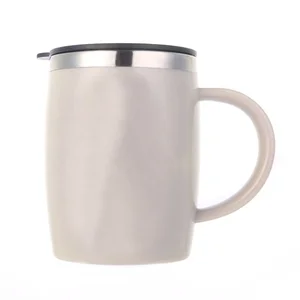 Image of Eco Friendly Wholesale Coffee Mug Reusable Thermos Stainless Steel Travel Mug Custom Printed Mug With Lid Cup