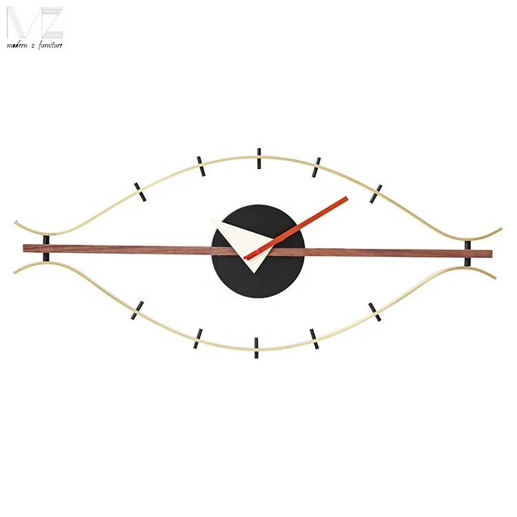 

modern home art decor wall hanging brass lip eye wall clock, Picture