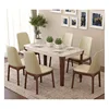 Nordic dining table small dining room table solid wood frame dining table marble top