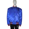 Blue Satin Custom Letterman Embroidery Baseball Bomber Varsity Jacket Manufacturer and Exporter